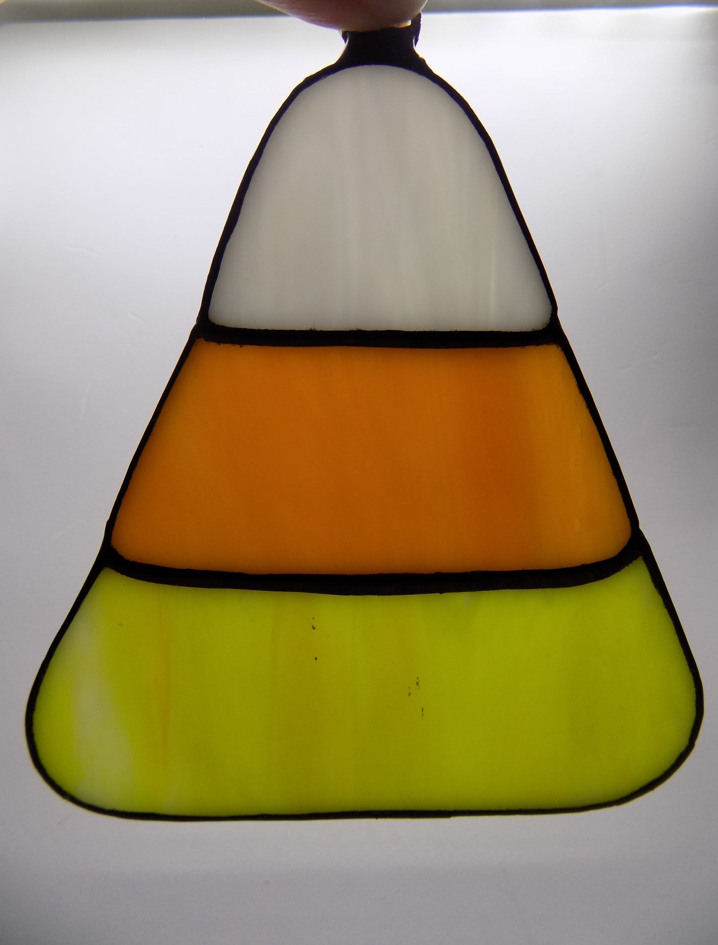 Candy Corn Window Hanger 6 Black