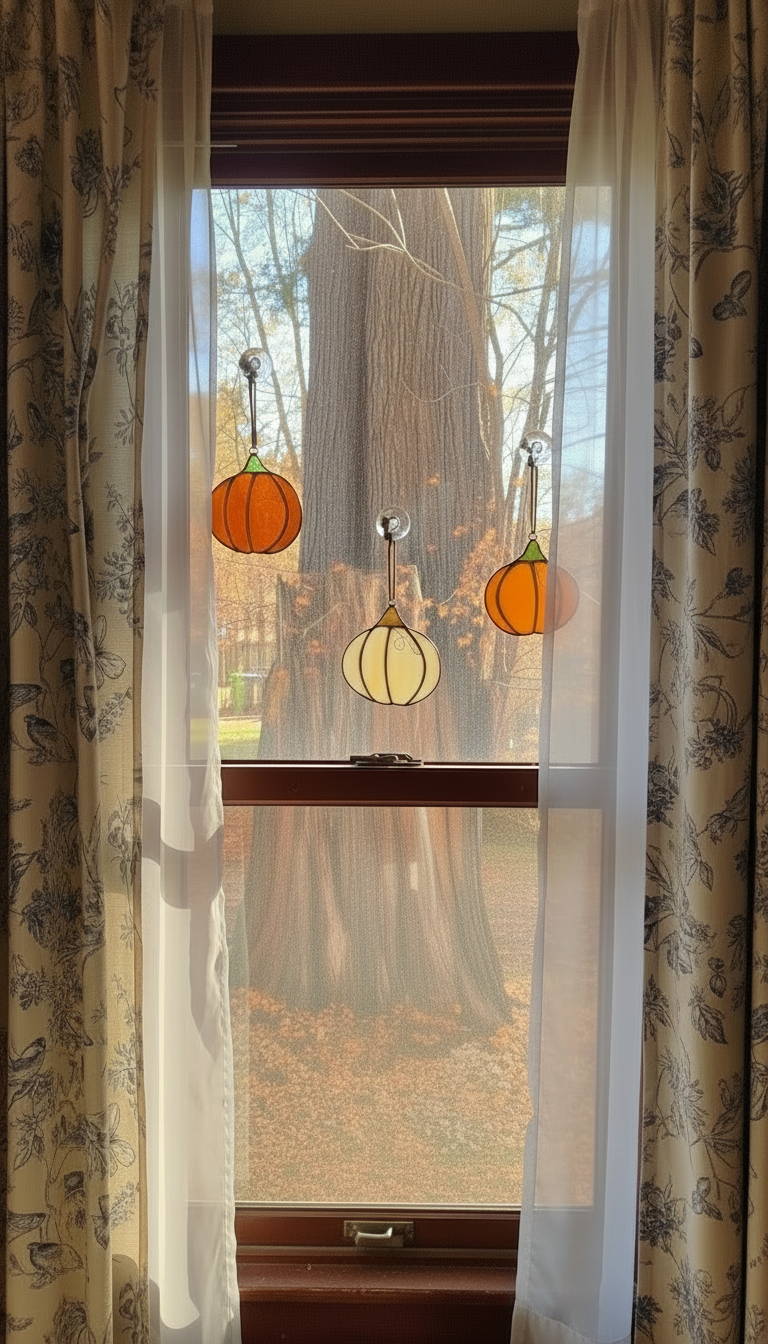Embervine | Stained Glass Pumpkin Hanger